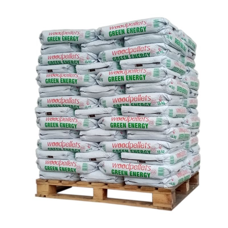 Pellet Green Energy – Palette Mit 65 Säcken Zu 15 Kg